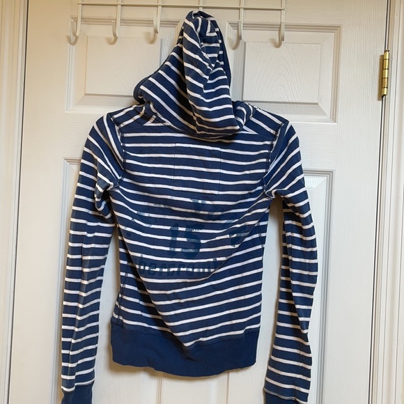 Abercrombie Fitch soft strip v neck logo hoodie L - Picture 5 of 8